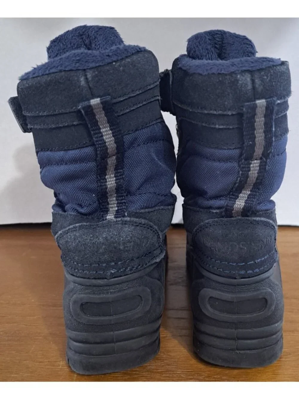 Lands' End Youth US 10 Navy Blue Snow Boots